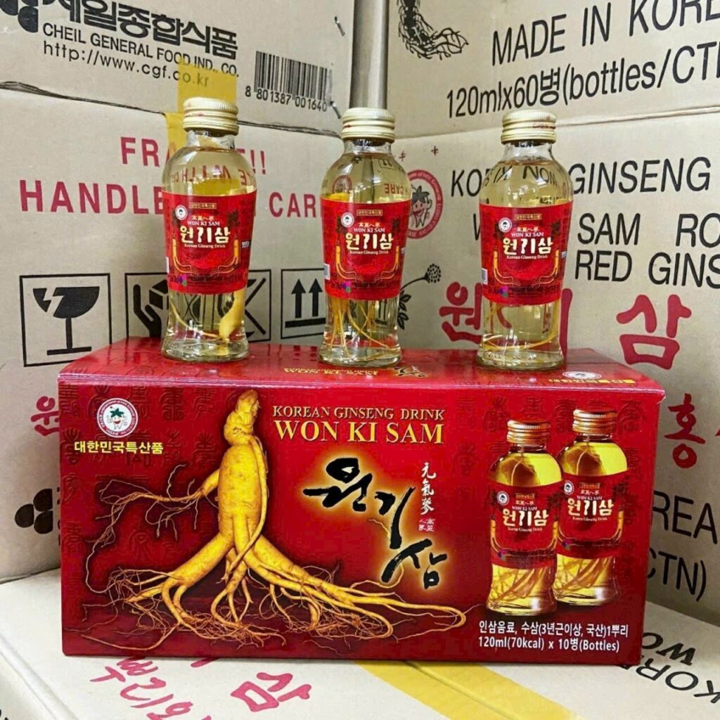 Nước hồng sâm có Củ 1200ml